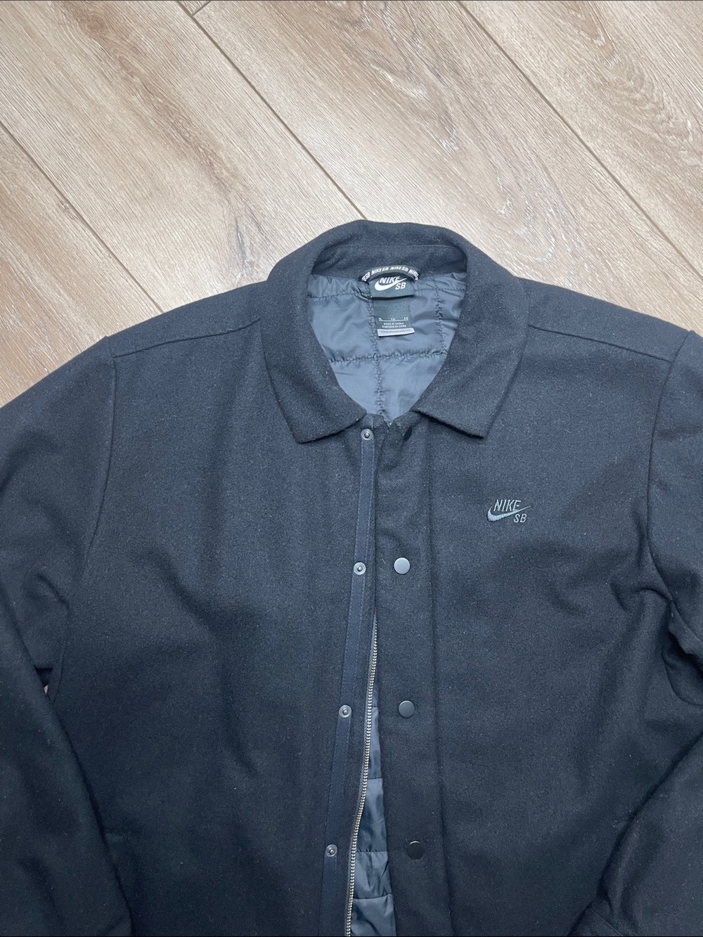 Nike Men's Warm Wool Blend Casual Jacket - Picture 3 of 13